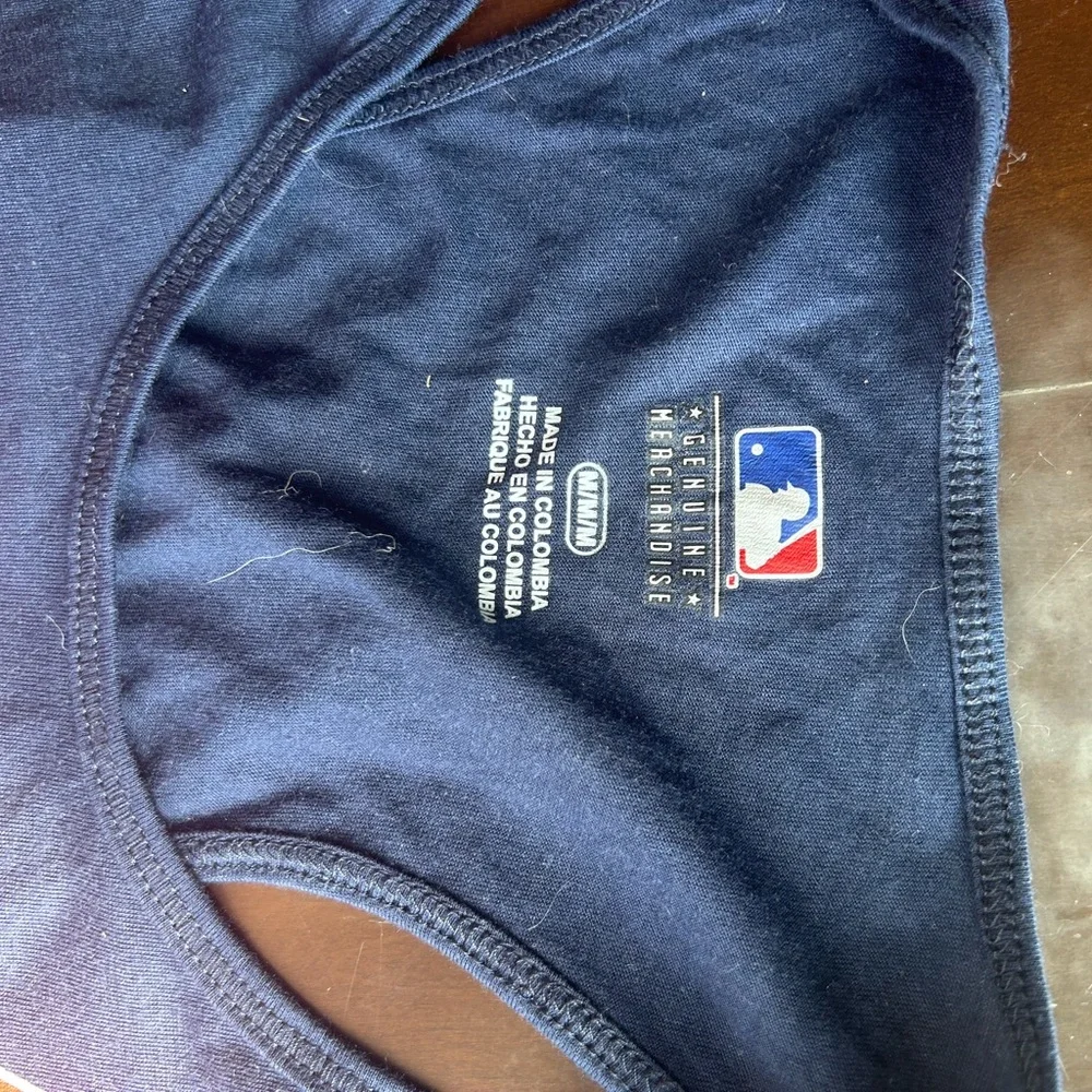 Majestic Navy Blue Baseball Tank - Picture 3 of 3